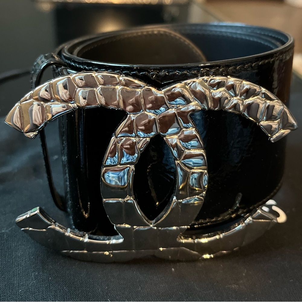 RARE Chanel black belt